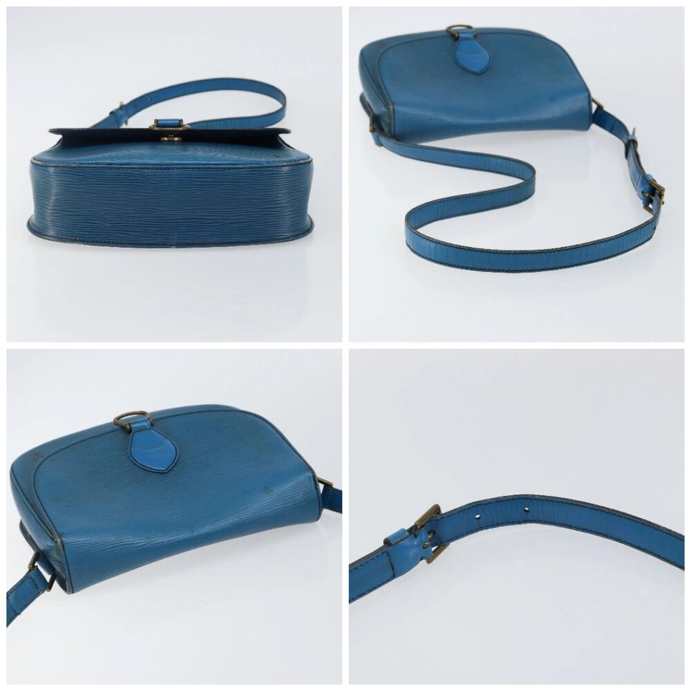 LOUIS VUITTON Epi Saint Cloud GM Shoulder Bag Toledo Blue M52195 LV Auth 142604 - Picture 15 of 16
